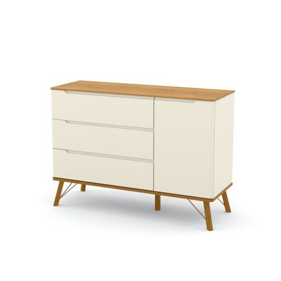 Chest Of Drawers Albi Off White Freijo Eco Wood