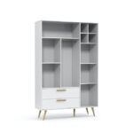 Retro 3D Wardrobe White Mattenatural