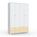 Rope 4D Wardrobe White Mattenatural